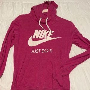 Nike hoodie pink size small